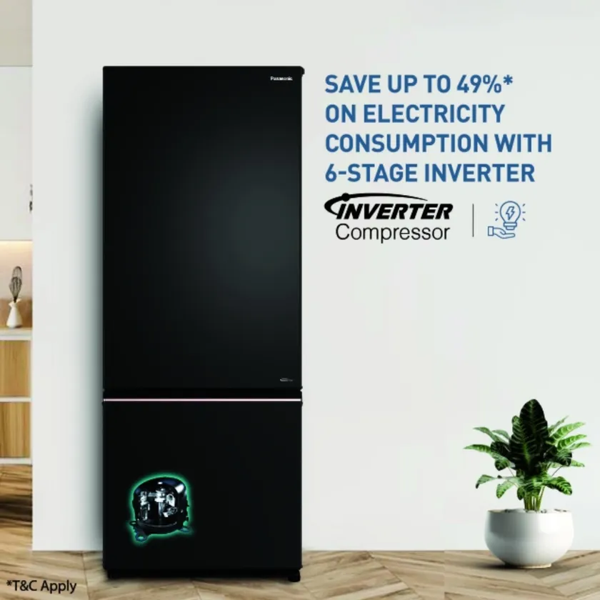 Panasonic 357 Litre Prime Convertible Double Door Refrigerator in